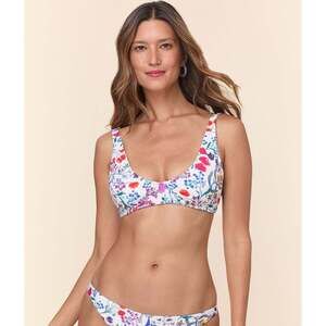 NWT Andie “The Mila” Bikini Top - Eco Nylon - Botanical Floral Size L